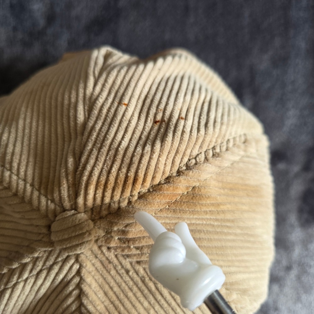 Vintage Bakers Union Local 19 Teamsters 507 Corduroy Trucker Hat Tan Made in USA - Picture 3 of 6